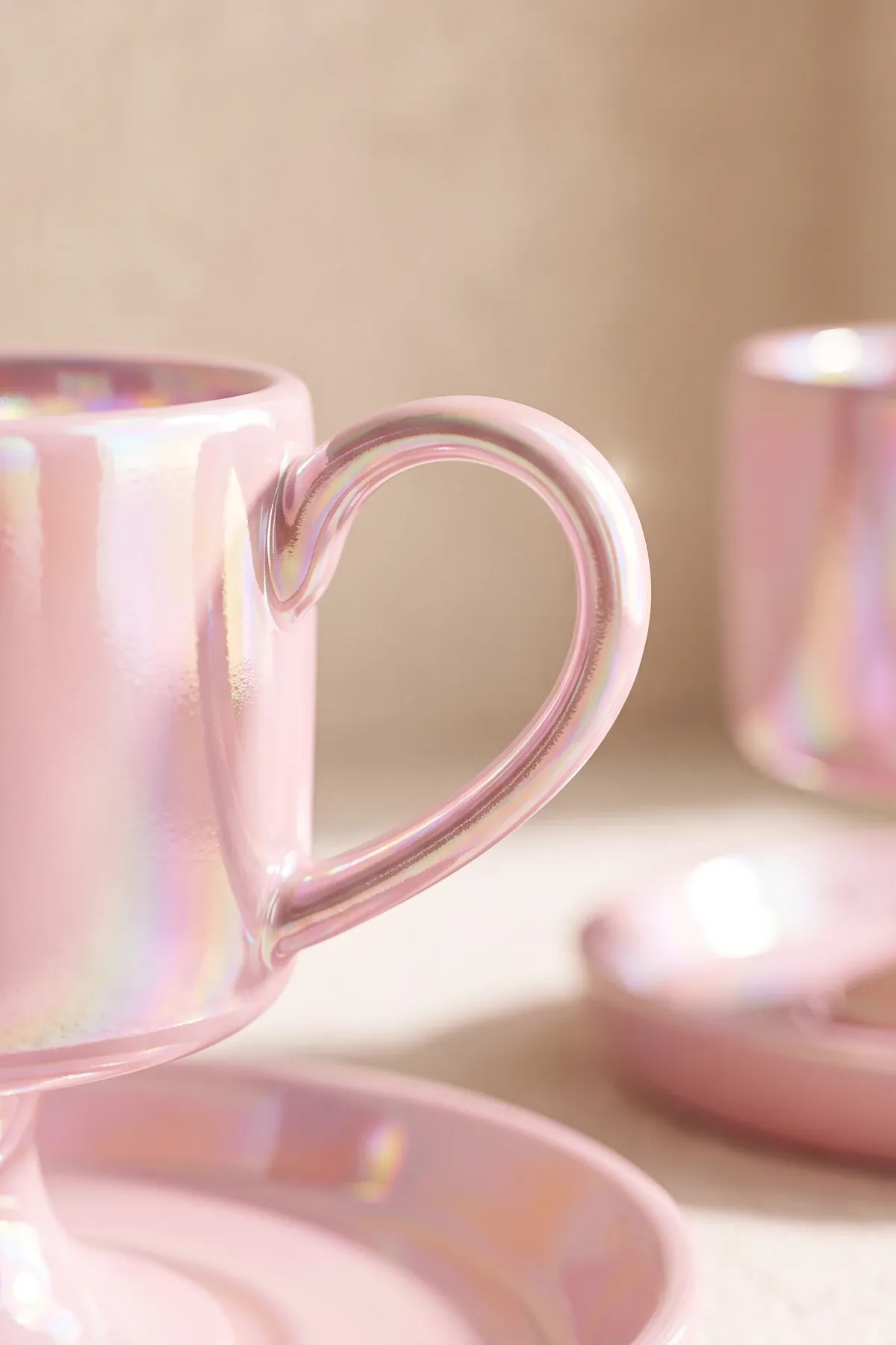 Pink Porselen 6 Kişilik Kahve Fincanı Takımı · 6. fotoğraf